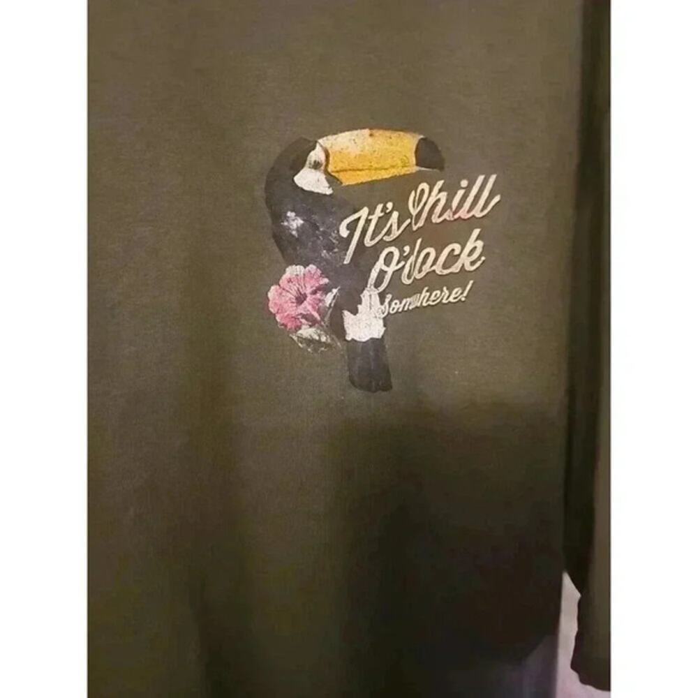 It’s Chill O’Clock Somewhere Pocket T-Shirt Sz XL Excellent CR6 NWT